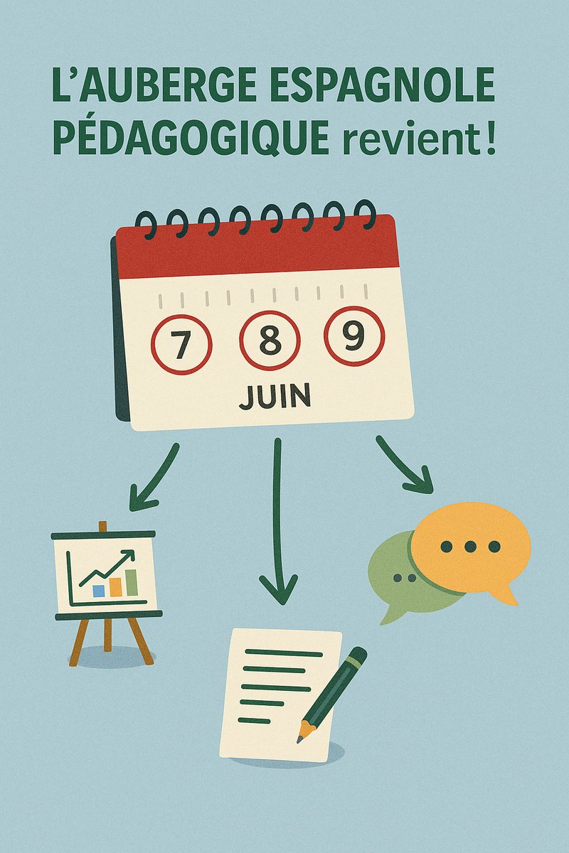Une journée suffit pour repartir boosté. Mais vous pouvez aussi venir les trois 😁

L’Auberge espagnole pédagogique, c’est quand vous voulez, comme vous voulez… et c’est gratuit !

link.infini.fr/aep

#AEP25 #pedagogie #liberte