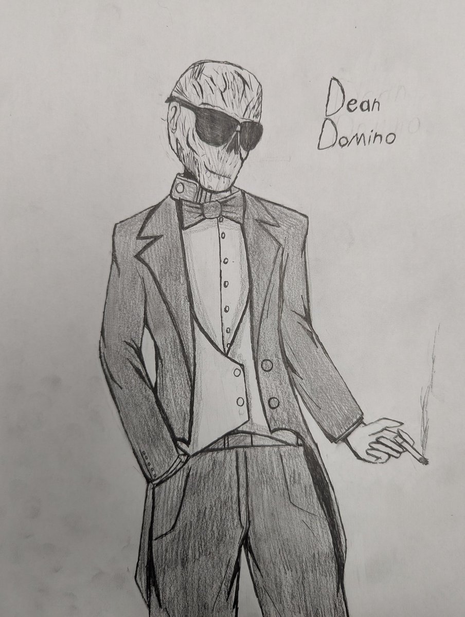 Khantrast97's tweet photo. My Fanart of Dean Domino! From Fallout Vegas's DLC Dead Money #artist #artwork #originalart #pencilart #pencil #pencildrawing #inkdrawing #inkart #falloutnewvegas #fallout https://t.co/U0ASlJ06kN