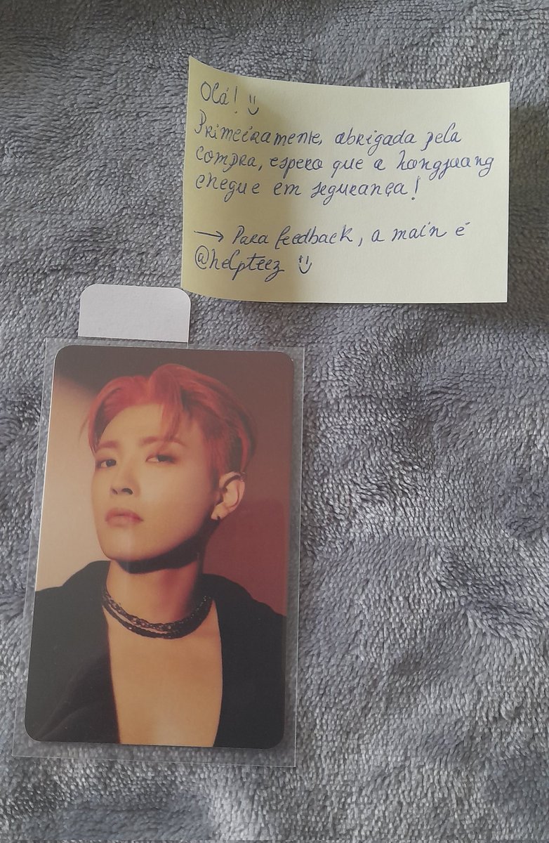 piolhodosmzmy9's tweet photo. —  feedback >bastante< positivo para a @helpteez ^^

o photocard veio impecável, sem avarias e entrega com 0 problemas, além do cuidado e carinho que ela teve comigo durante o processo da compra !

obrigada  ♡ ♡ https://t.co/xbrapwHSdw