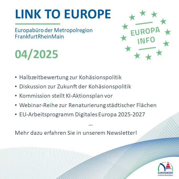 📣In der neusten Ausgabe des #EuropaInfo informieren wir über die kürzlich veröffentlichte Halbzeitüberprüfung der #Kohäsionspolitik und geben Einblick in die aktuelle Diskussion zur zukünftigen Ausgestaltung aus Sicht der Metropolregionen. Mehr dazu 👉europabuero-frm.de/media/custom/2…