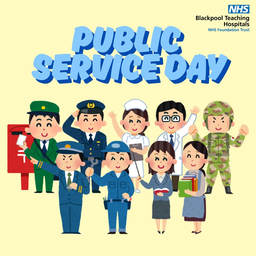 💙Public Service Day💙

Today is the United Nations Public Service Day, in which countries across Europe celebrate the value and virtue of public service to the community. 

We want to thank all of our staff at Blackpool Teaching Hospitals for your incredible work 💙