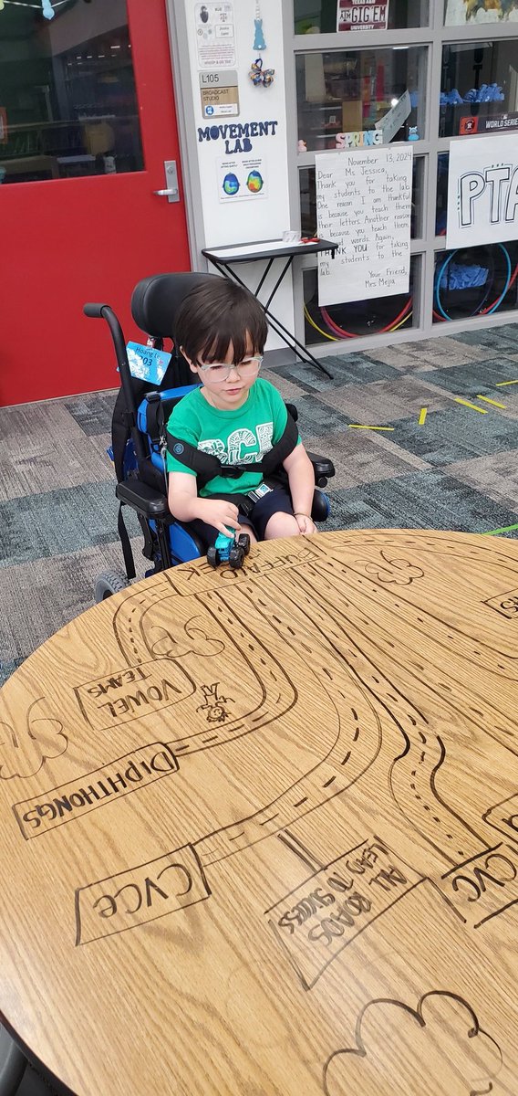 MsJessicaBCE's tweet photo. This morning we made a trip to Phonics City. Reading a word and then driving to the correct store to find where that word goes. #BCEMotorLab #phonics #literacy @Buffalo_Creek1 https://t.co/ULlrmzXhV9