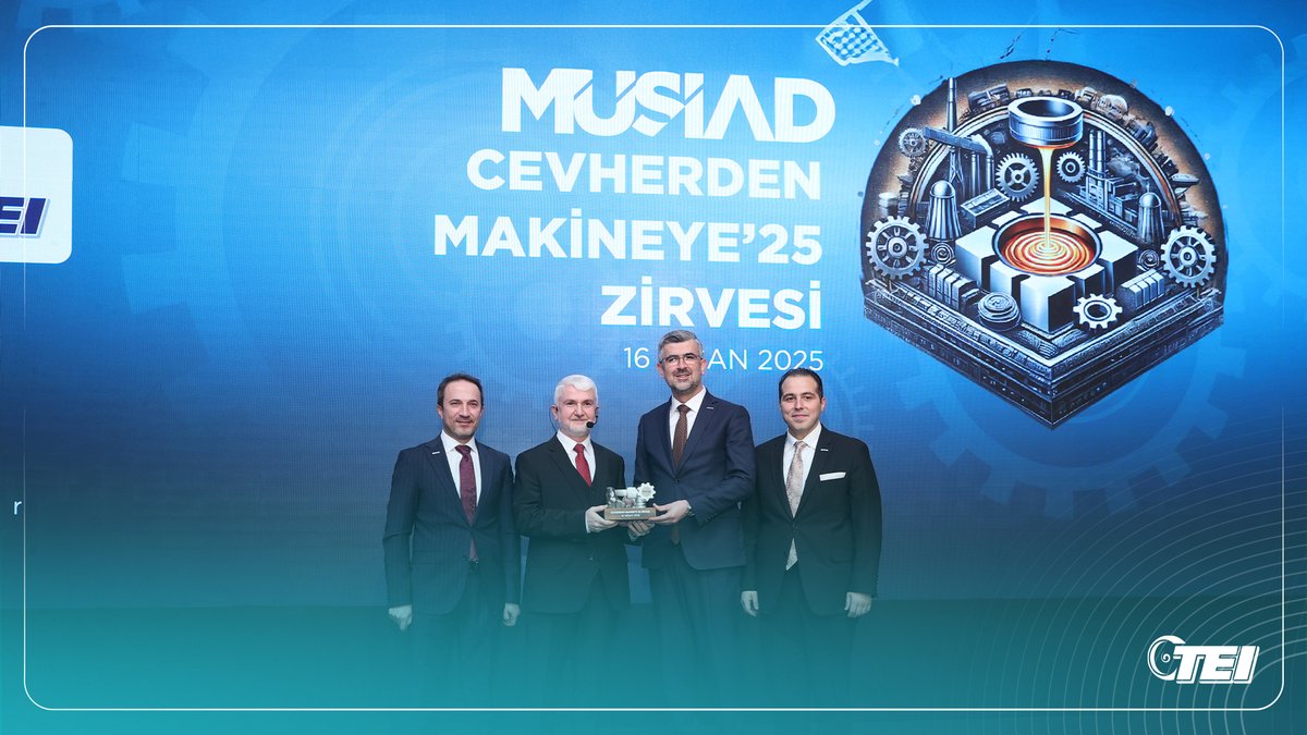 Genel Müdürümüz Prof. Dr. Mahmut F. Akşit, <a href="/MUSIAD/">MÜSİAD</a> tarafından düzenlenen Cevherden Makineye'25 Zirvesi'nde, Hammadde Teknolojilerinin Önemi konulu sunumunu gerçekleştirdi.

#TEI #GücünKaynağı