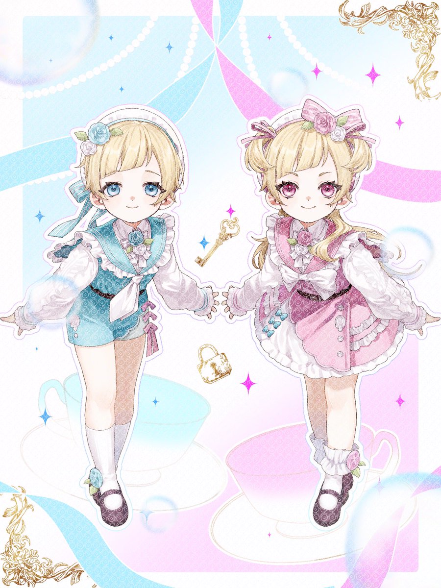 ayataRin0715's tweet photo. 🐇🎊 #立ち絵公開🎉🌸
🐣Easter 衣装🥳
-------------------
「やっと会えましたね!」
「一緒に行こう!」
-------------------
絵師様✨(#nerimonmon ) https://t.co/Z2ntUmkFPn