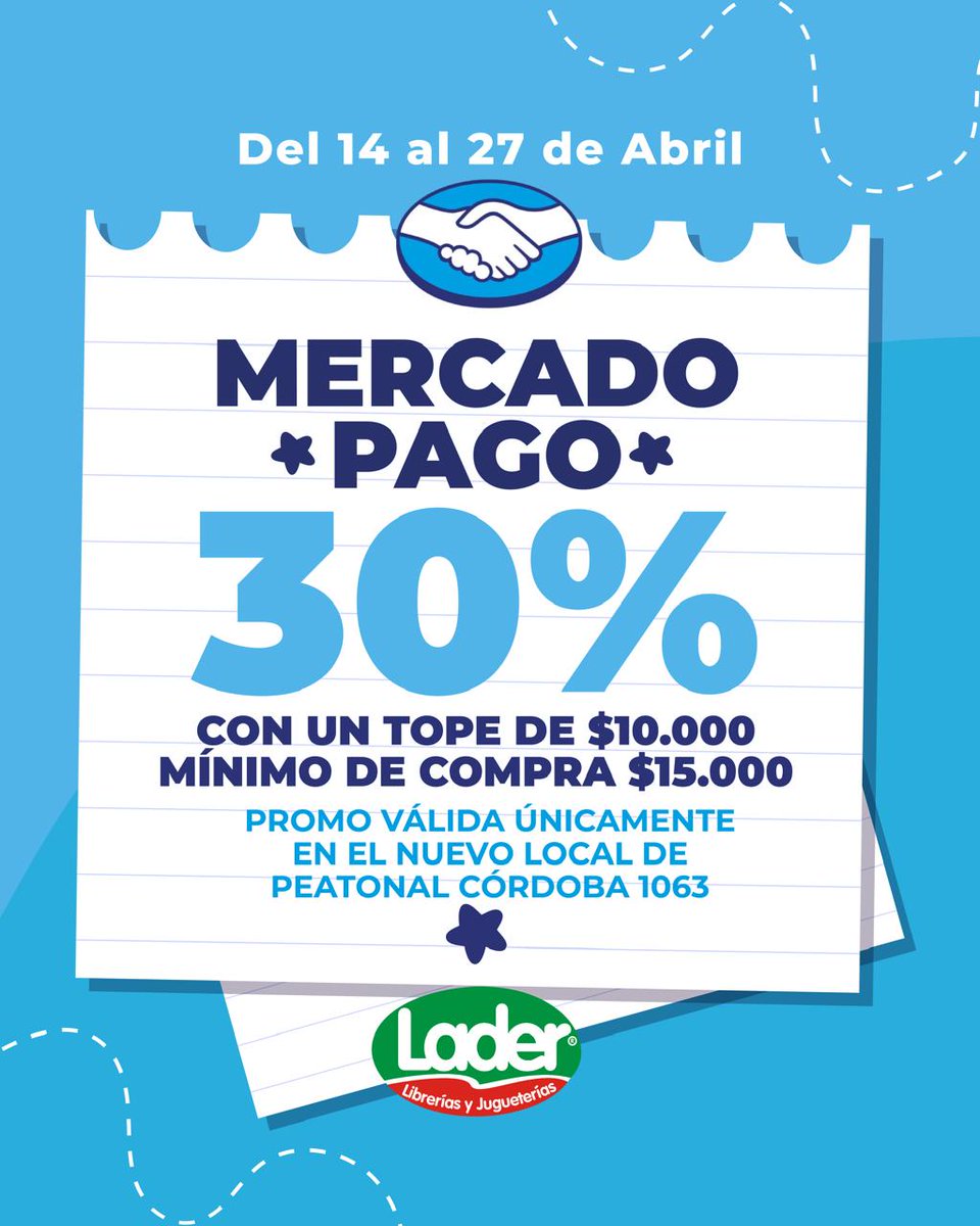 PreciosRosario2's tweet photo. 👉🏻 Abrió un nuevo local de #Lader (en Peatonal Córdoba 1063, antes estaba La Cubana)

👉🏻 Por la inauguración, tienen un 30% de descuento en todo para compras mayores a $15.000 (hasta el 27/04) pagando con Mercado Pago (solamente en ese local)

👉🏻 Algunos precios (sin el descuento aplicado)
🎒 Mochilas a $6.000 y $9.900
🖍 Box de 36 marcadores a $12.00

#FotoTestigo 📸