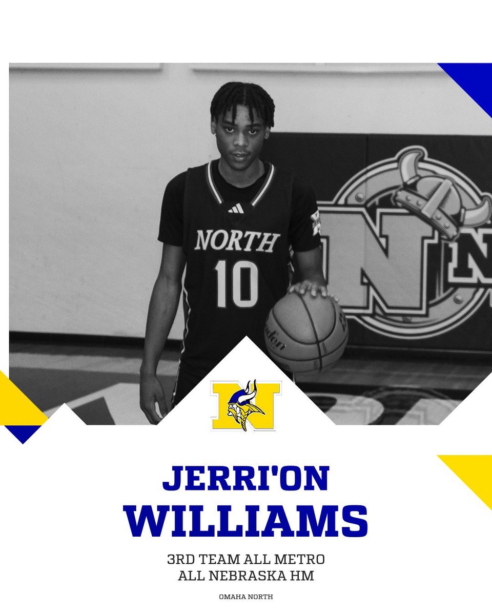 Omaha North Hoops (@ops_vikinghoops) on Twitter photo Congrats to <a href="/jerrionW10/">Jerrion Williams</a> for being selected to 3rd team All Metro and Honorable Mention All State! Congrats to <a href="/jerrionW10/">Jerrion Williams</a> for being selected to 3rd team All Metro and Honorable Mention All State!