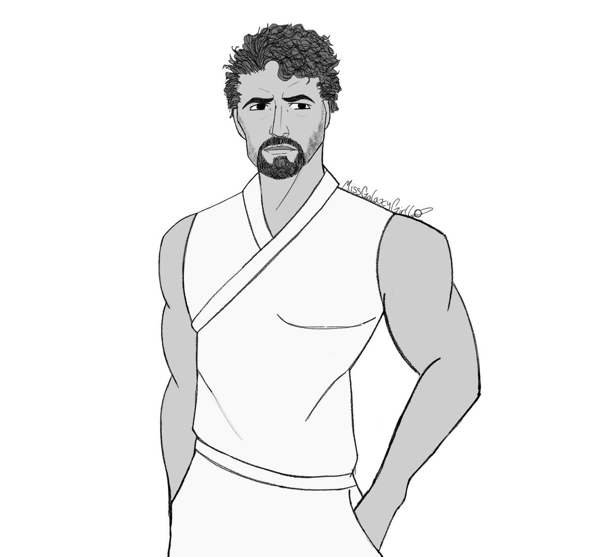 MissGalaxyGirll's tweet image. Casual Elzar 🤍

Grumpy Elzar as he waits for wifey to come home. 

#starwars #thehighrepublic #elzarmann