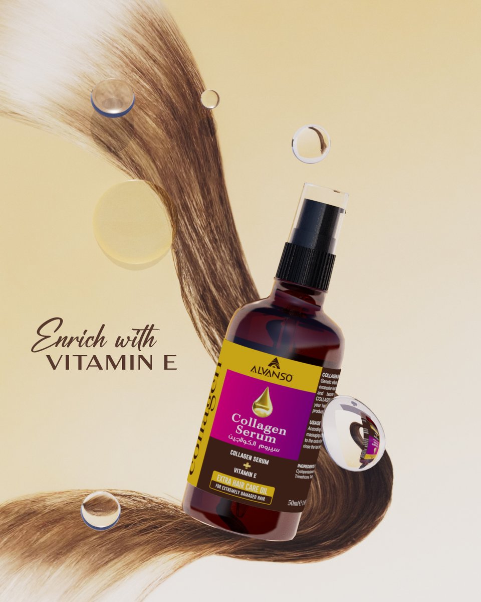 ALVANSOO's tweet photo. Get ready to shine 🌟

Our Collagen Hair Serum is designed to:
✅ Restore moisture
✅ Repair damage
✅ Strengthen from root to tip

💬 Tell us: What’s your biggest hair struggle?

#haircare #HealthyHair #serum #ShinyHair #hairstylist #hairoil https://t.co/WogzavcgYg