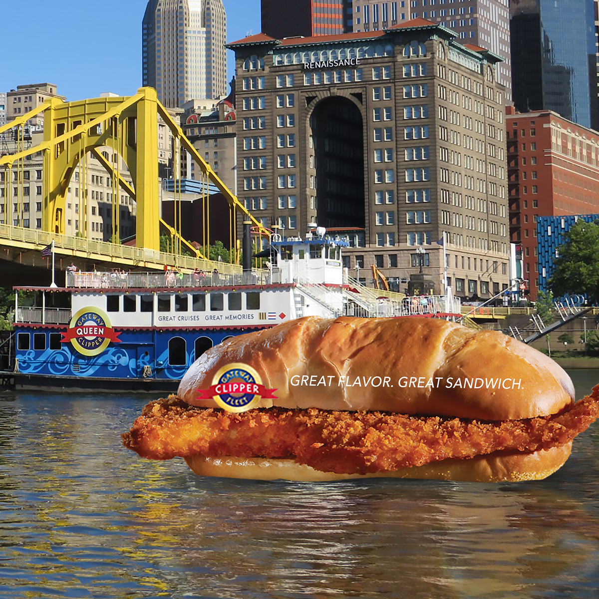 Behold – the Gatewhale Clipper. Come for the cod, stay for the sea shanties (and maybe a side of fries). Bon voyage, yinz. 🐳 #WhaleOfACod