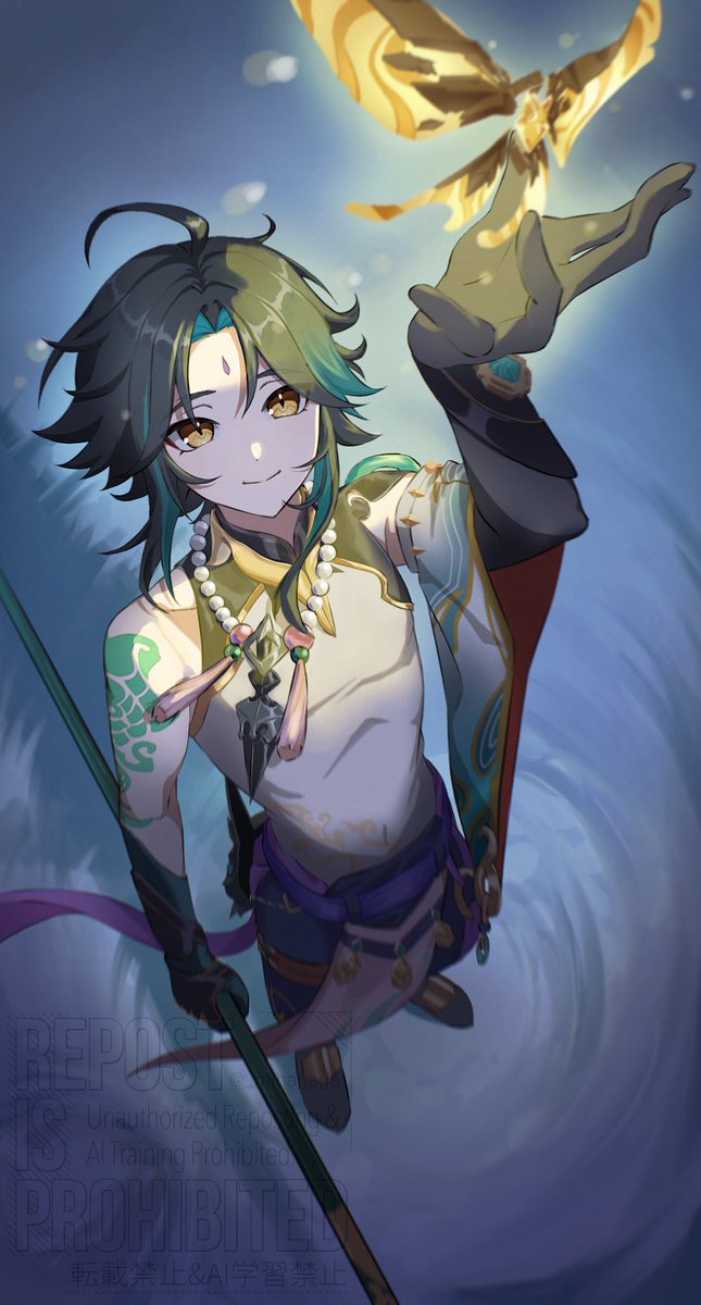 _mihanada's tweet image. #魈生誕祭2025 #Xiao