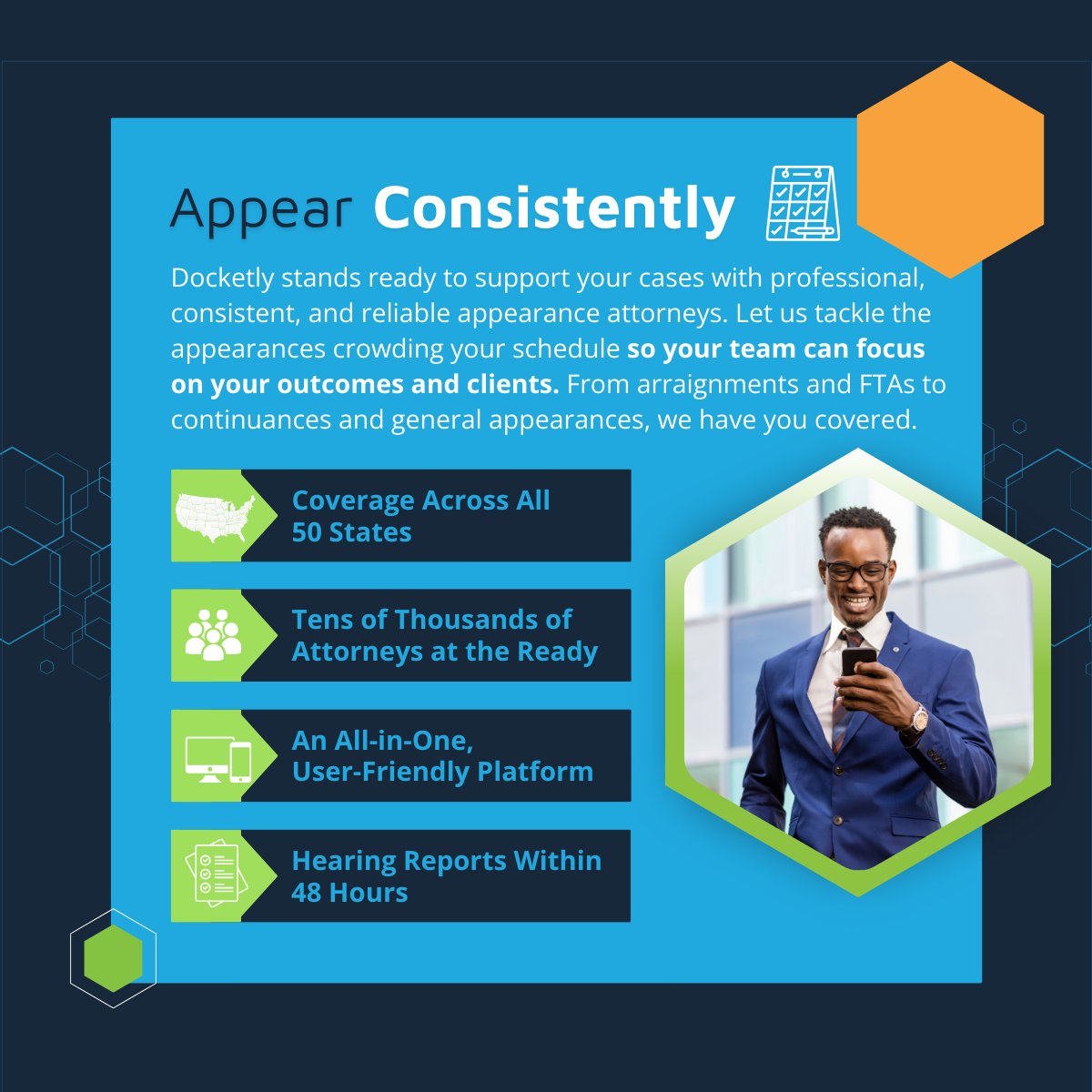 docketly's tweet image. Traffic law firms that choose Docketly don’t just keep up—they get ahead. With our nationwide appearance counsel and an intuitive platform designed for efficiency. 

Ready to unlock your traffic law firm's full potential? 👉 Read how we help you do more: hubs.li/Q03hwZ8X0