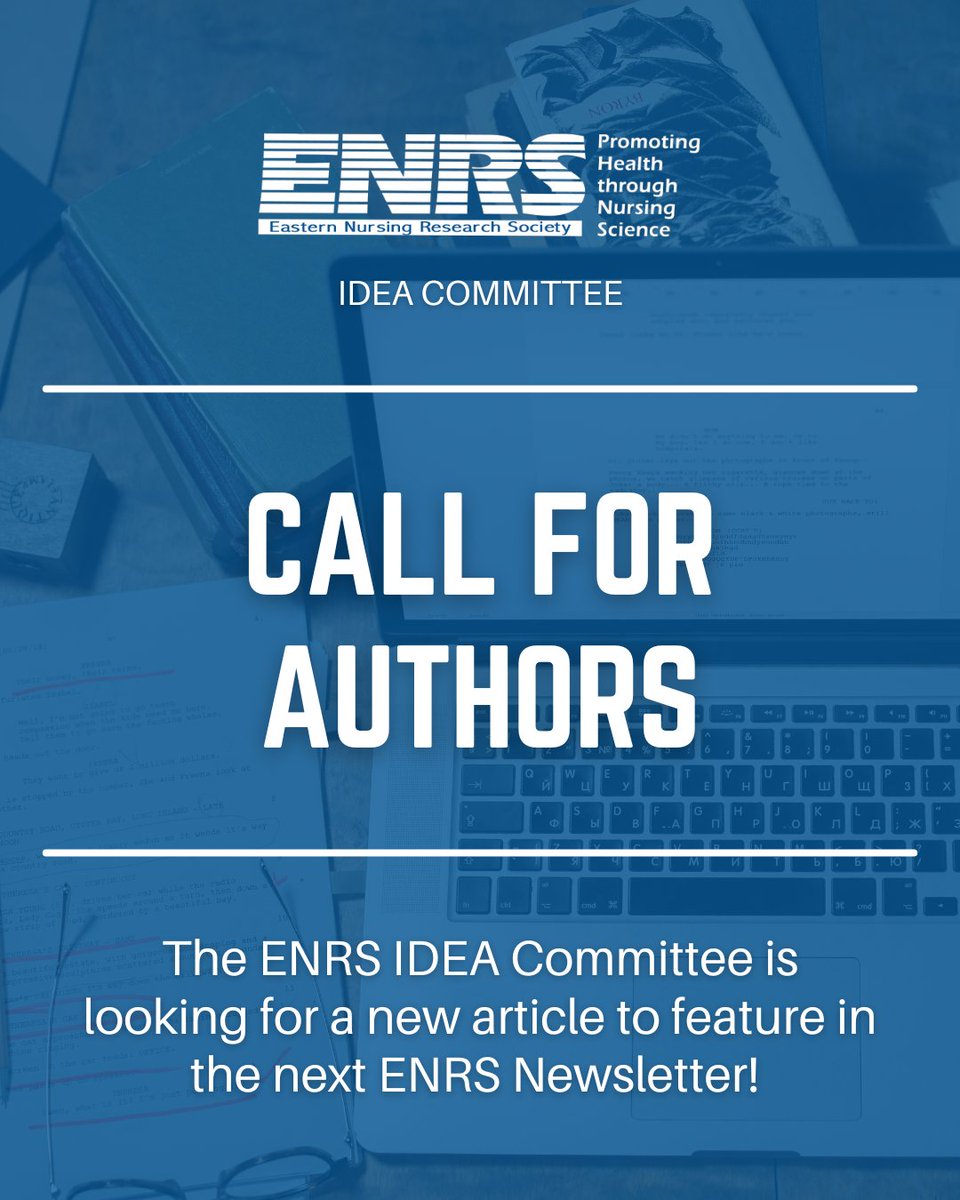 ENRS (@enrs_science) on Twitter photo The IDEA Committee wants YOU for the next ENRS Newsletter! Share your research, ideas, or experiences related to diversity, inclusion, equity, and accessibility in nursing science.
Ready to make an impact? Contact fcosmi@associationconferencegroup.com by May 9th or sooner. ✉️ The IDEA Committee wants YOU for the next ENRS Newsletter! Share your research, ideas, or experiences related to diversity, inclusion, equity, and accessibility in nursing science.
Ready to make an impact? Contact fcosmi@associationconferencegroup.com by May 9th or sooner. ✉️