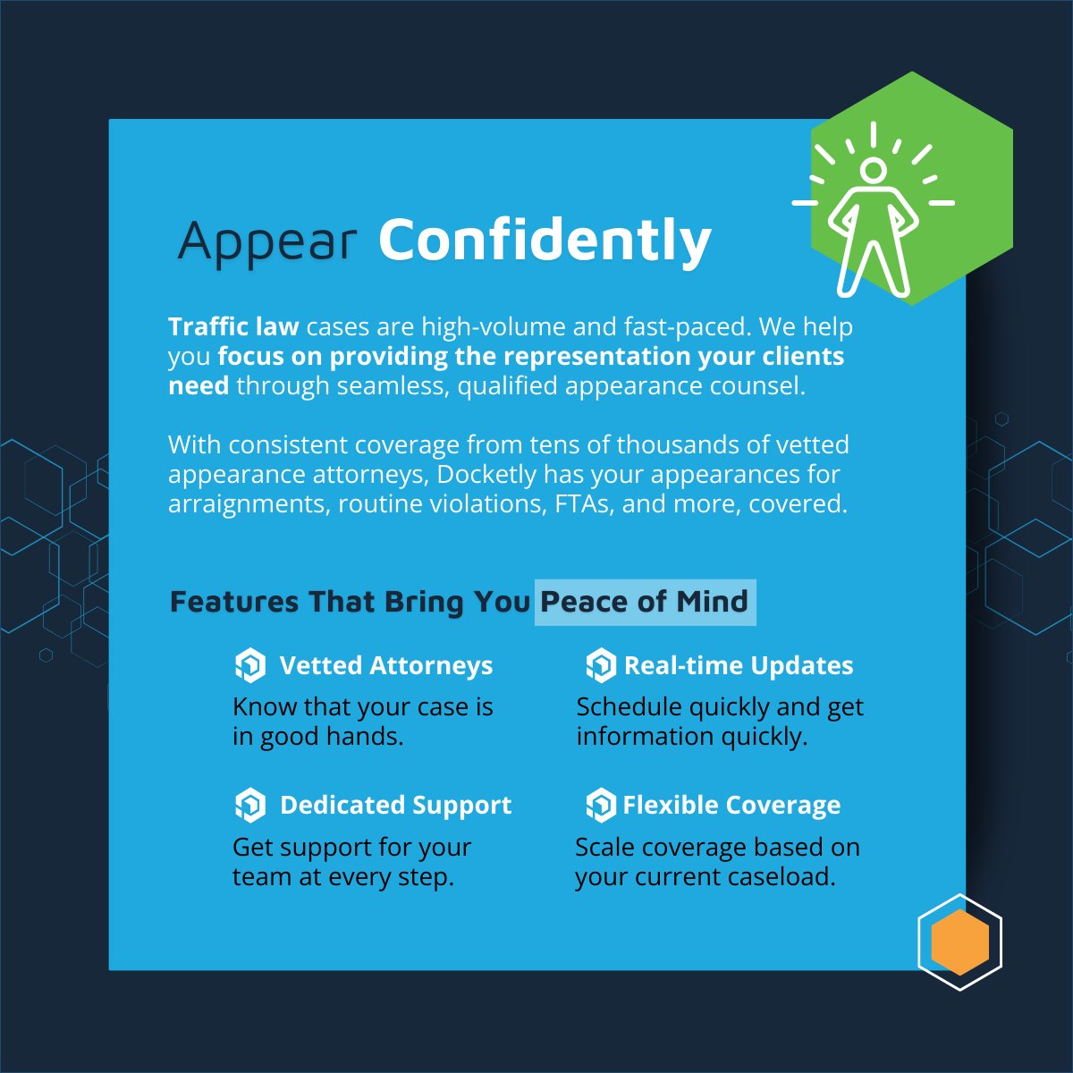 docketly's tweet image. Traffic law firms that choose Docketly don’t just keep up—they get ahead. With our nationwide appearance counsel and an intuitive platform designed for efficiency. 

Ready to unlock your traffic law firm's full potential? 👉 Read how we help you do more: hubs.li/Q03hwZ8X0