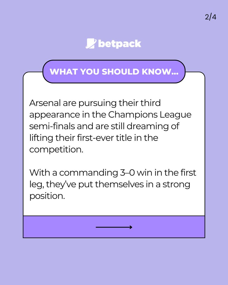 betpackcom's tweet photo. Real Madrid ⚔️ Arsenal

Arsenal are still dreaming of lifting their first-ever title in the competition. But here's the catch: Real Madrid has 90 minutes at the Bernabéu to remind us why they’ve won this tournament 15 times. 

Check out our predictions 🔥 

#realmadridfc #arsenal https://t.co/9nnE95Bn2B