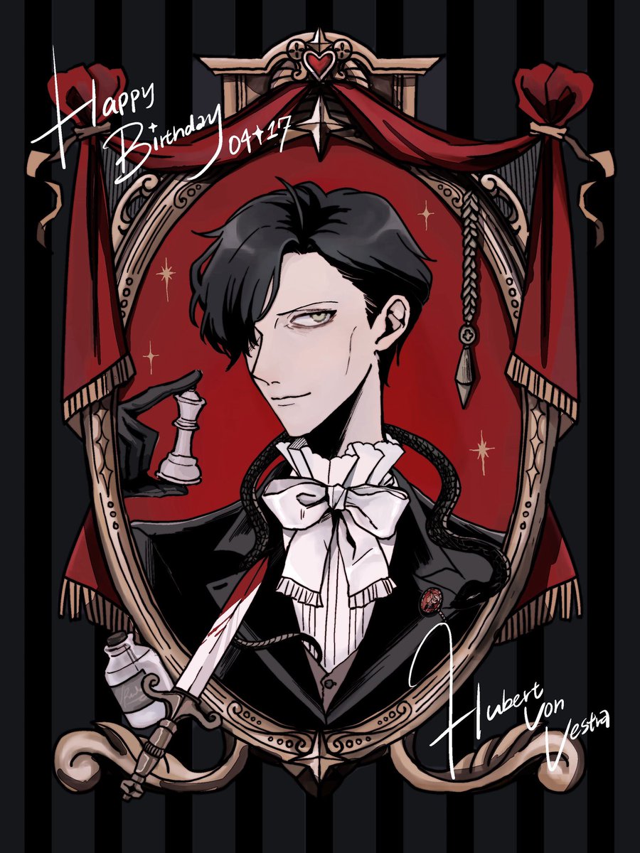 PrimalMXY's tweet photo. #ヒューベルトフォンベストラ生誕祭2025 #FE3H
 🖤 HBD Hubert von Vestra ( ノὤ ︶◞)🖤 https://t.co/p3FX06njth