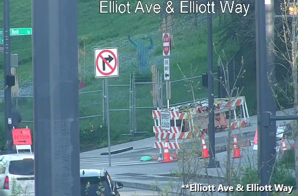 REMINDER: Bell St is closed between Elliott Ave &amp; 1st Ave through June 30 for <a href="/WaterfrontSEA/">Waterfront Seattle</a> construction. Use alternate routes.