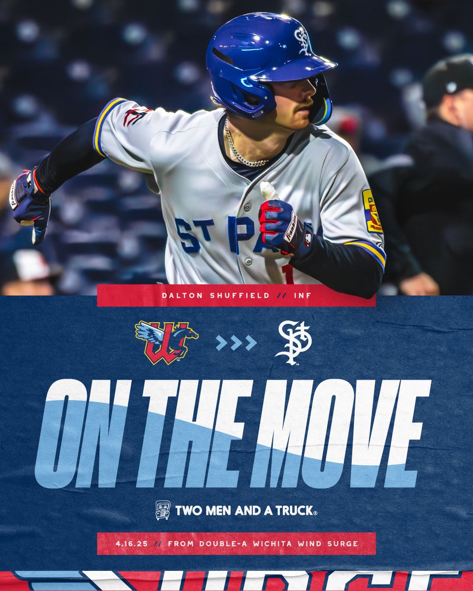 St. Paul Saints (@stpaulsaints) on Twitter photo Welcome back to <a href="/Dalton_Eugene8/">Dalton Shuffield</a> as our next #TwoMenAndATruck Player on the Move. This is becoming old hat for him as he's provided huge help in 2022 and 2024. He gets the call up from Double-A <a href="/WindSurgeICT/">Wichita Wind Surge</a> where he was 3-7 with two doubles in two games Welcome back to <a href="/Dalton_Eugene8/">Dalton Shuffield</a> as our next #TwoMenAndATruck Player on the Move. This is becoming old hat for him as he's provided huge help in 2022 and 2024. He gets the call up from Double-A <a href="/WindSurgeICT/">Wichita Wind Surge</a> where he was 3-7 with two doubles in two games