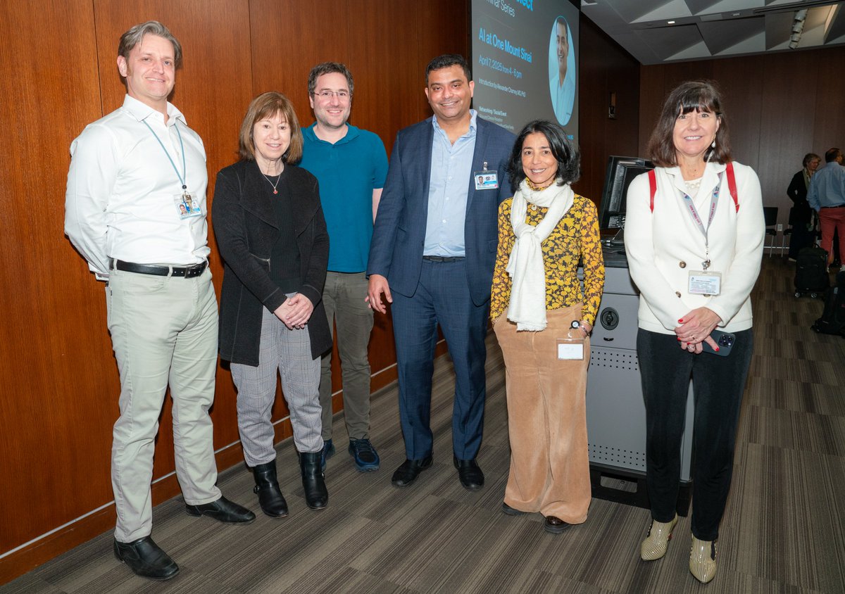 Icahn School of Medicine at Mount Sinai (@icahnmountsinai) on Twitter photo The Dean’s Select Seminar Series spotlighted a game-changing leader at the forefront of AI in medicine: Dr. <a href="/girish_nadkarni/">Girish Nadkarni</a>, Chair of <a href="/AIHealthMtSinai/">AI and Human Health at Mount Sinai</a>.
Dr. Nadkarni shared his vision for how #AI will shape the future of health care across research, clinical practice, and The Dean’s Select Seminar Series spotlighted a game-changing leader at the forefront of AI in medicine: Dr. <a href="/girish_nadkarni/">Girish Nadkarni</a>, Chair of <a href="/AIHealthMtSinai/">AI and Human Health at Mount Sinai</a>.
Dr. Nadkarni shared his vision for how #AI will shape the future of health care across research, clinical practice, and