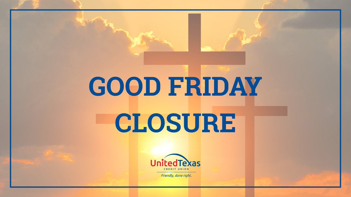 We’ll be closed Friday, April 18th, in observance of #GoodFriday and will resume our normal hours on Saturday.

Wishing everyone a restful and peaceful day!