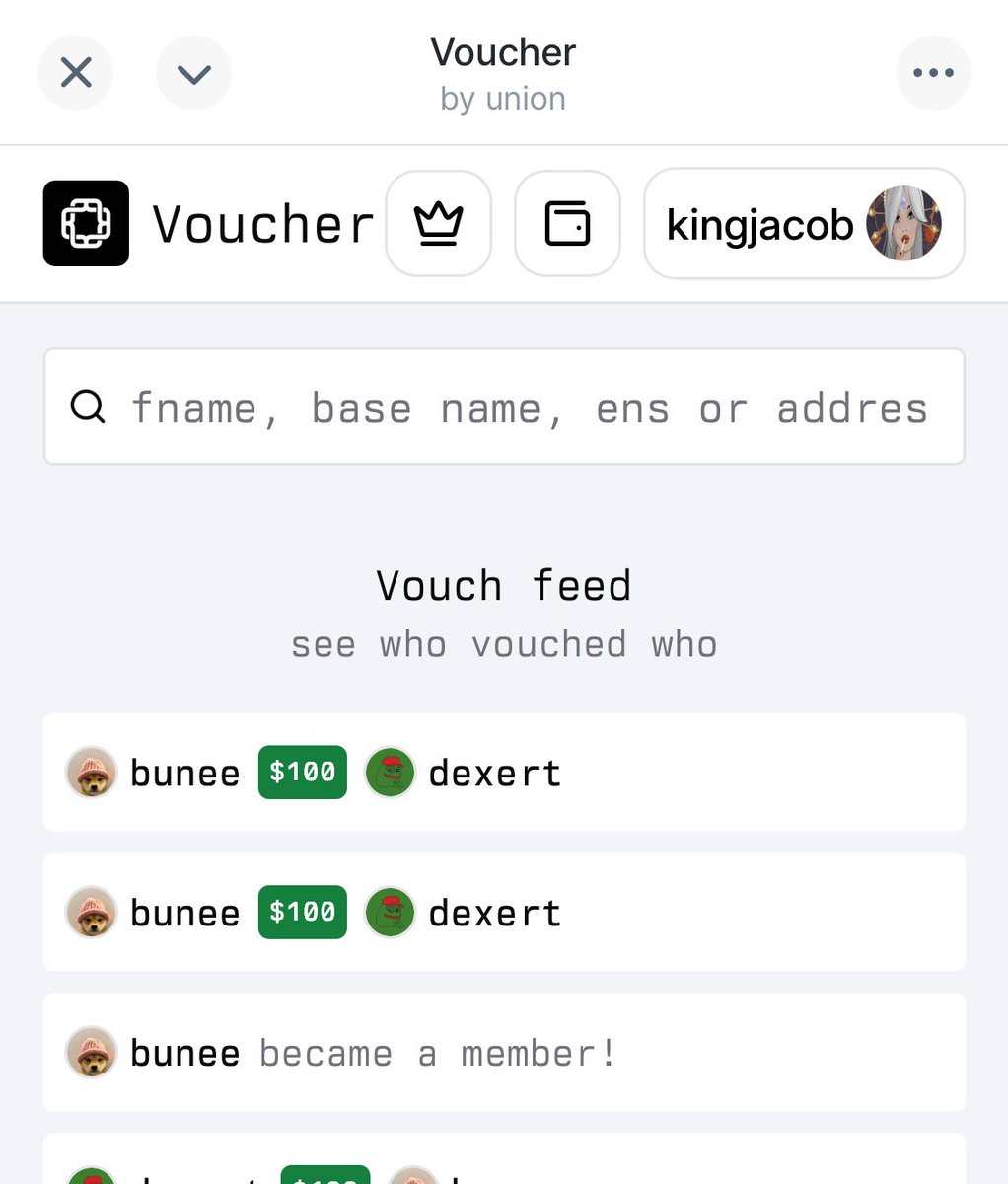 unionprotocol's tweet image. Union x @farcaster_xyz = Decentralized Social Credit

If you’re on farcaster, you can now more easily vouch for your social graph using the voucher miniapp.