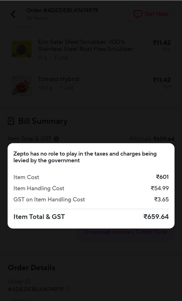 jain_suhan's tweet photo. @ZeptoNow charging ₹55 as handling fee on a ₹600 order while claiming free delivery is just unethical. Nothing’s really free—fee is sneakily hidden under "other charges". Not cool. BIG SCAM #HiddenCharges #Zepto #careful
@zeptocares @jagograhakjago https://t.co/ezVws2Jazz