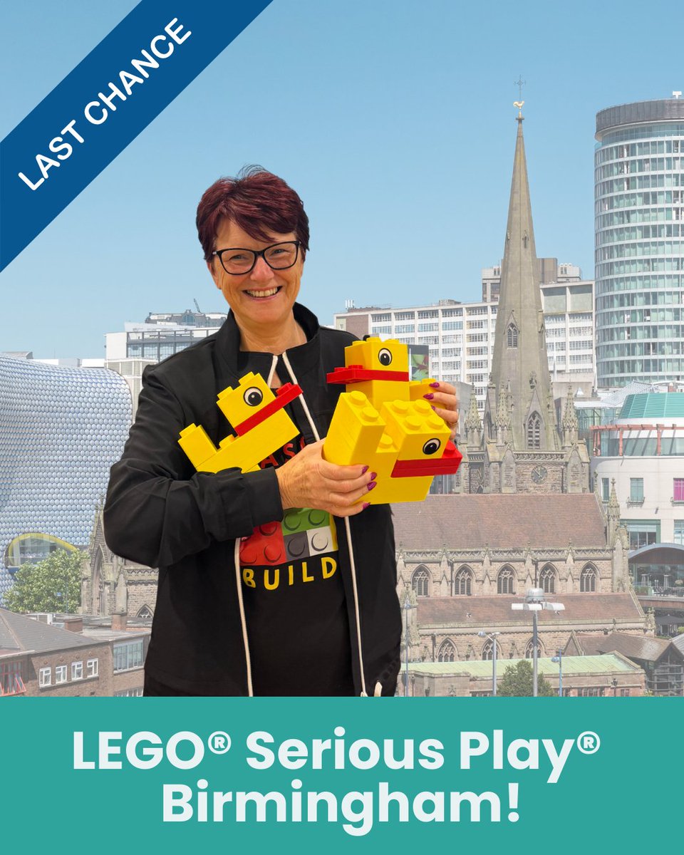 ⏰ One week to go! Ready to level up your facilitation skills? Join me in Birmingham for LEGO® Serious Play® training on April 23–24. Limited places left—secure yours now and get hands-on with a powerful method that sparks real change!

Register Here: legoseriousplay.ie