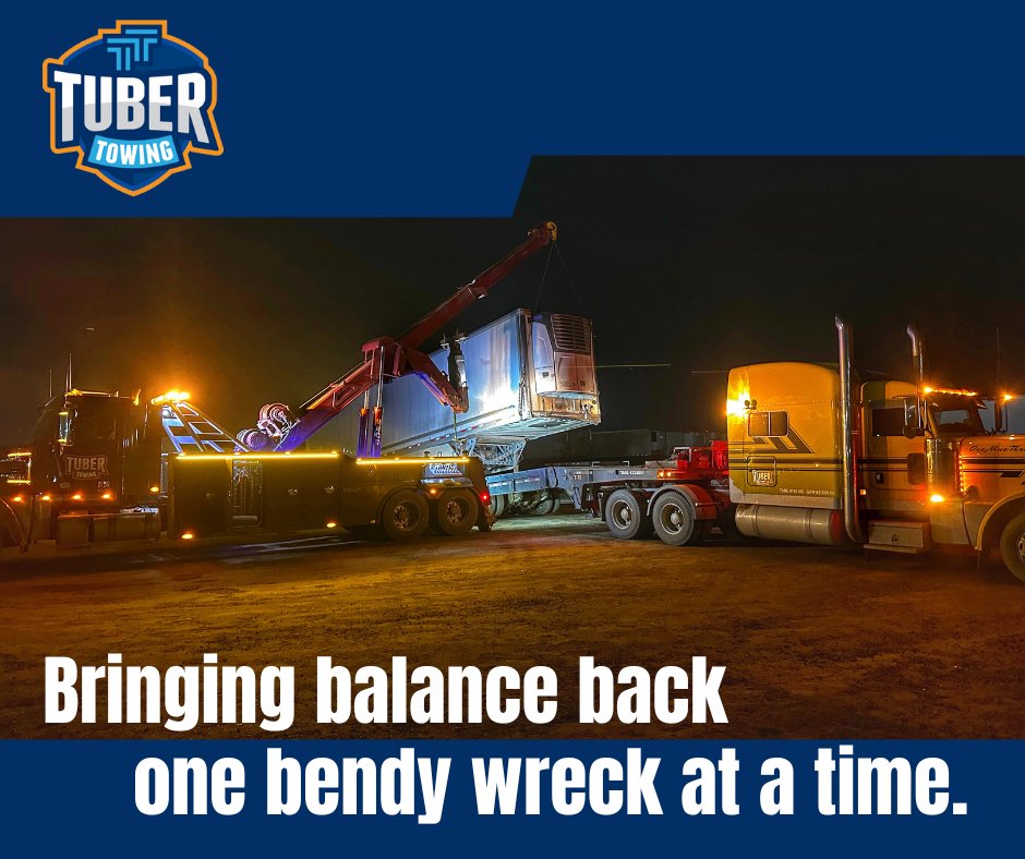 TuberTowing's tweet photo. When your crossmembers try downward dog and forget they’re not that flexible 🧘‍♀️💥
No worries! Tuber’s lifty crew is here to realign and rescue.

#TuberTowing #TuberTaylor #LiftyCrew #RecoveryExperts #HeavyRecovery #TowedByTuber https://t.co/jDS2xyOCym
