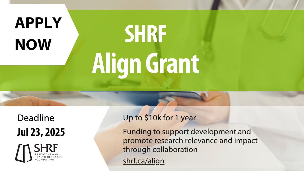 Saskatchewan Health Research Foundation - SHRF tweet media