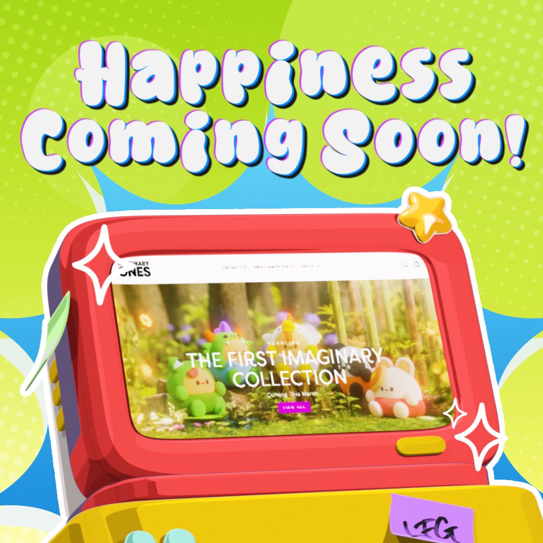 Our Imaginary World store is opening its virtual doors soon! Get ready to shop the cutest drop ever! 🚨🛍️ 💖 ✨