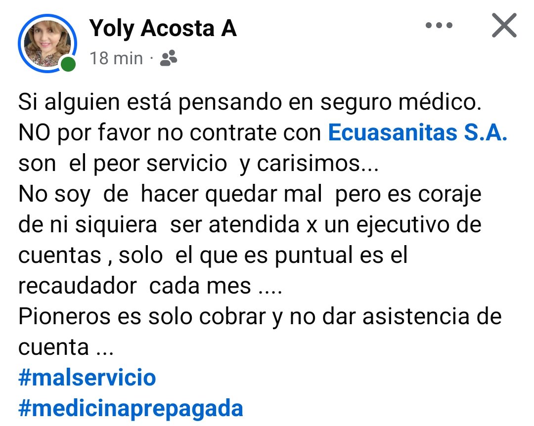 tunegocio365com's tweet photo. Confirmen si #Ecuasanitas son pioneros para cobrar pero para dar asistencia se hacen los locos... https://t.co/gHfzsQi7Hu