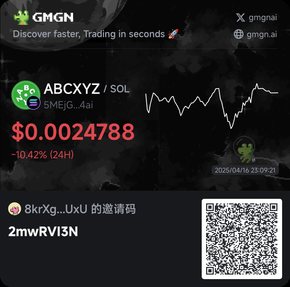$ABCXYZ / $SOL - GMGN.AI 

link.gmgn.ai/?url=https%3A%…
