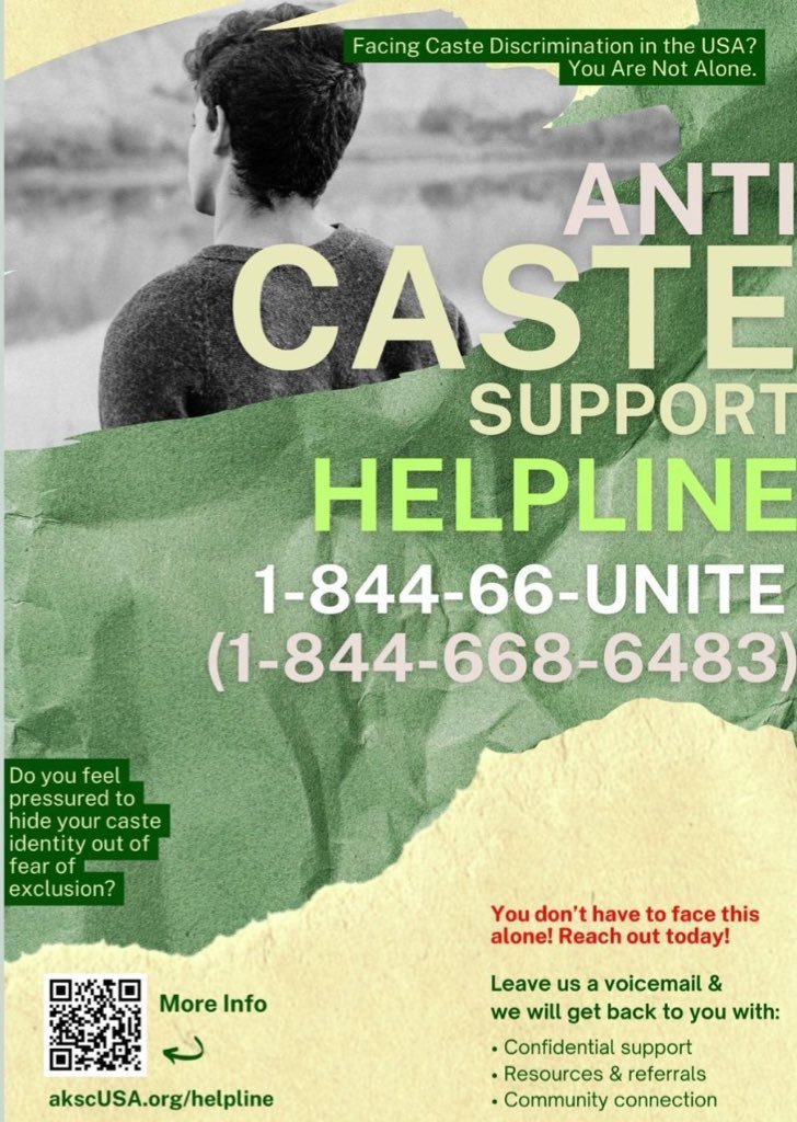 Casteism is a serious problem in our communities, but it all too often goes unaddressed because people can't access the help they need. 

Savera coalition member <a href="/akscsfba/">Ambedkar King Study Circle, USA</a>'s new Anti-Caste Support Helpline is a crucial step towards caste equity!
akscusa.org/helpline