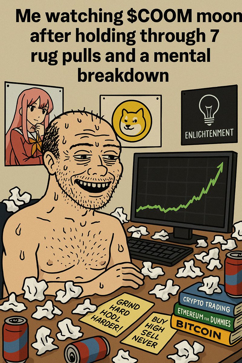 CoomerCoinX's tweet photo. $COOM is not just a token — it’s a lifestyle. Degens, memes, and tissues unite. Low cap. High potential. Zero shame.
Get in before your normie friend says, “Wait… you bought $COOM after the pump?”
Buy now or forever hold your lotion. #COOM #MemecoinSeason #CoomerArmy #DeFi https://t.co/v37nrGmYX6
