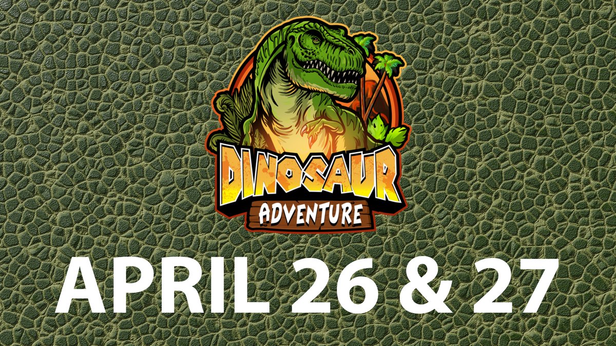 Don’t miss your chance to experience the excitement of the Dinosaur Adventure next weekend! 🤩 
Tickets here 👉  bit.ly/4241vSU
