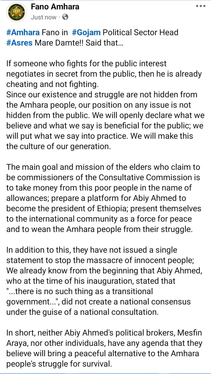 bakostruth's tweet photo. #Amhara Fano #Gojam Political Sector Head
#Asres Mare Damte!! said that… https://t.co/2mS3lMGGji