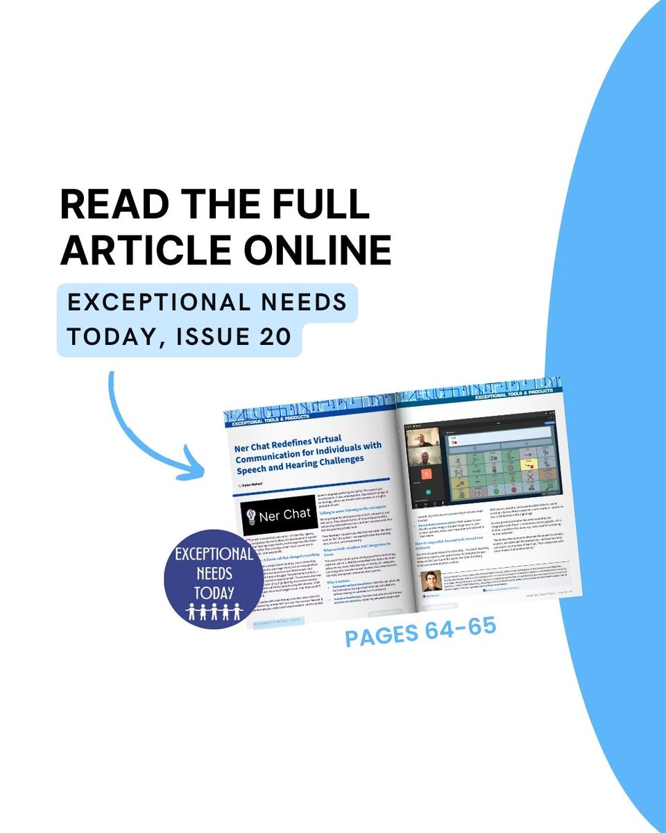 ner_chat's tweet photo. Check out Exceptional Needs Today's Post on Ner Chat, where, we highlight our telehealth communication integration. 

More coming soon...

See the link in the comments below https://t.co/lFepzzxS46
