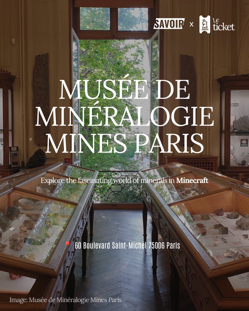 sweetrain's tweet photo. 🎟️ Musée de Minéralogie Mines Paris : 
https://t.co/w2Aall24RR #nuitdesmusee https://t.co/nWPxqCpVCe