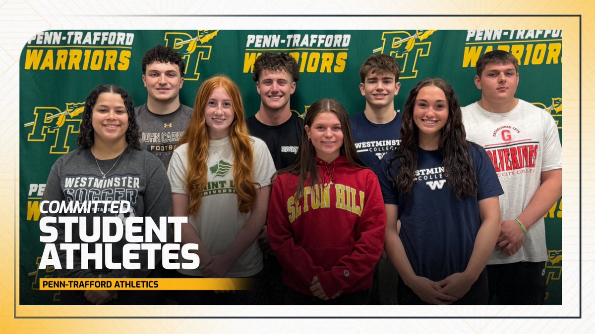 Congratulations to our last group of Student Athletes who signed today! We are very proud of you. Go PT!