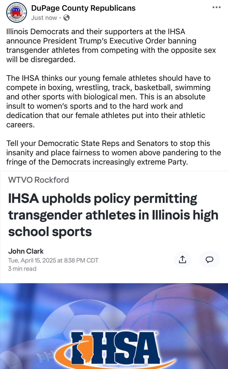 DuPage GOP tweet media