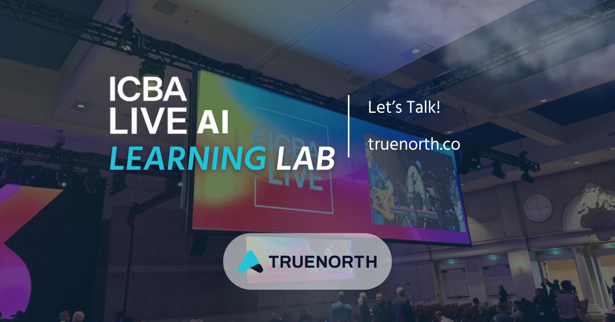 TRUENORTH (@truenorth_tech) on Twitter photo Proud to share a sneak peek of our AI Learning Lab, showcased at ICBA LIVE.
Curious to see how we're shaping the future of banking with AI?Ā
Reach out to learn more! @Agustin Sanchez <a href="/Cyrus/">Cyrus Lohrasbpour</a> Taheri
#ICBALive #AI #FintechInnovation #FutureOfFinance #artificalintelligence Proud to share a sneak peek of our AI Learning Lab, showcased at ICBA LIVE.
Curious to see how we're shaping the future of banking with AI?Ā
Reach out to learn more! @Agustin Sanchez <a href="/Cyrus/">Cyrus Lohrasbpour</a> Taheri
#ICBALive #AI #FintechInnovation #FutureOfFinance #artificalintelligence