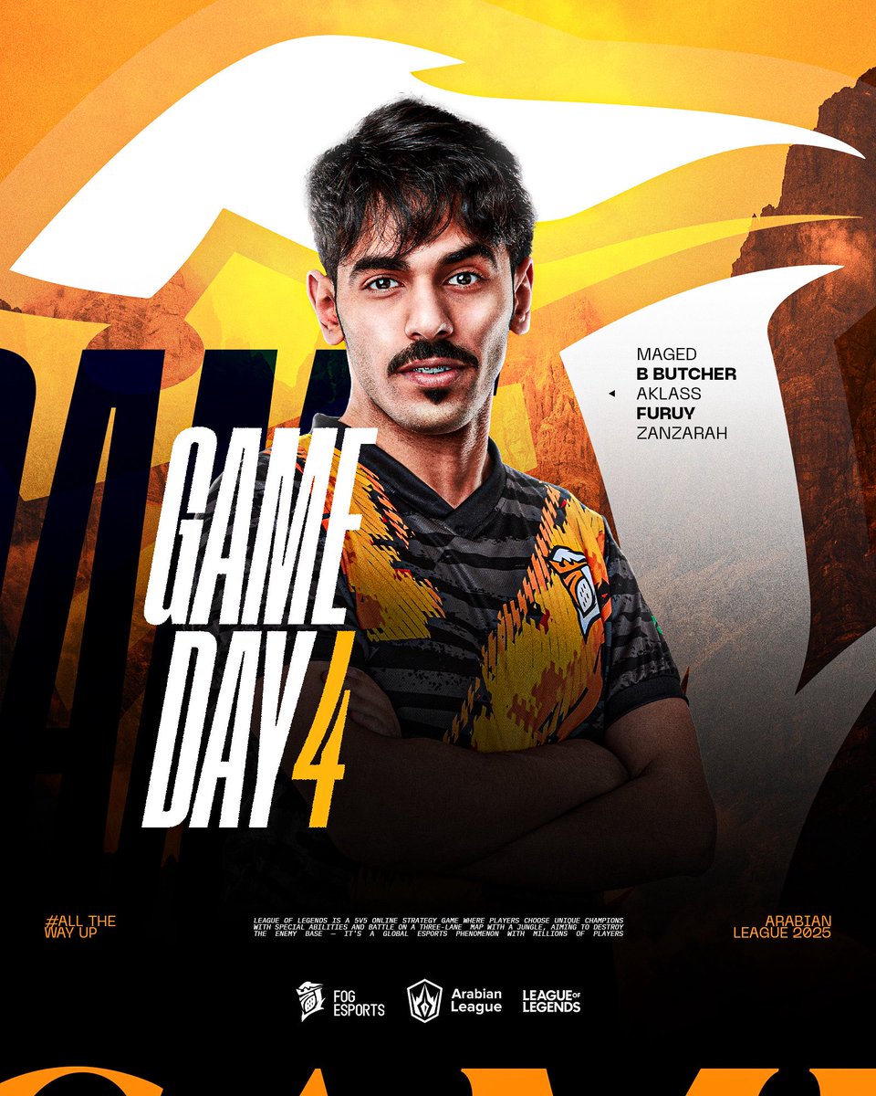 fog_esports1's tweet photo. جاهزين للوجبة الأولى 😋
🆚 @FoxGamingMA
⏰ 8:00pm
📺 https://t.co/Wc9kBzZdJ9
خلوكم جاهزين 🙌
#AllTheWayUp #ALIP25 https://t.co/cC3OZAPuHX