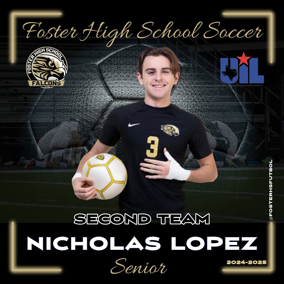 Foster Mens Soccer (@fostersoccermen) on Twitter photo Another 80 minute per game soldier, Nicholas Lopez was on defensive duty all season for us. With a work rate that we can only hope to match, he will be missed. <a href="/AthleticsFoster/">Foster Athletics</a> <a href="/FHSABC_TX/">FHSABC</a> <a href="/fbherald/">Fort Bend Herald</a> Another 80 minute per game soldier, Nicholas Lopez was on defensive duty all season for us. With a work rate that we can only hope to match, he will be missed. <a href="/AthleticsFoster/">Foster Athletics</a> <a href="/FHSABC_TX/">FHSABC</a> <a href="/fbherald/">Fort Bend Herald</a>