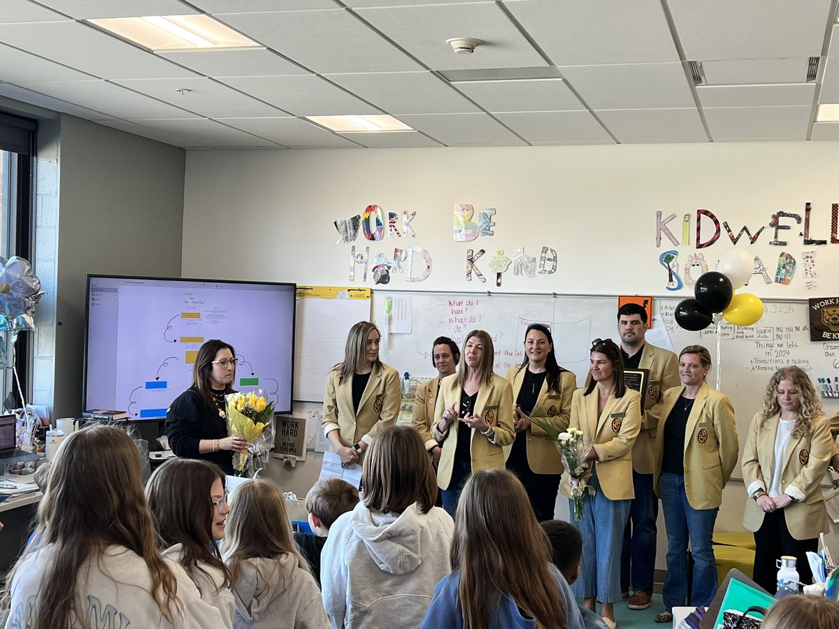 It’s Golden Apple Day <a href="/UA_Schools/">UA Schools</a>. The Civic Association honors staff across the district who are nominated by students and families. Some very special people were recognized today 🖤💛