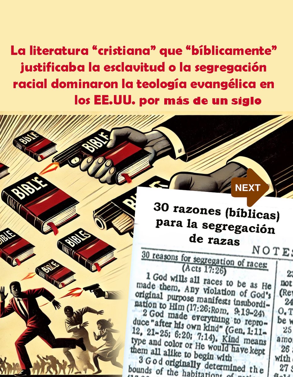 DeliranteOrg's tweet photo. Para una mayoría cristiana en EE.UU. de hace unas décadas, la esclavitud y la segregación "eran claras en La Biblia"... 😵¿Y si hoy seguimos manipulando Las Escrituras?🧵hilo... https://t.co/OyEYNfrmQF