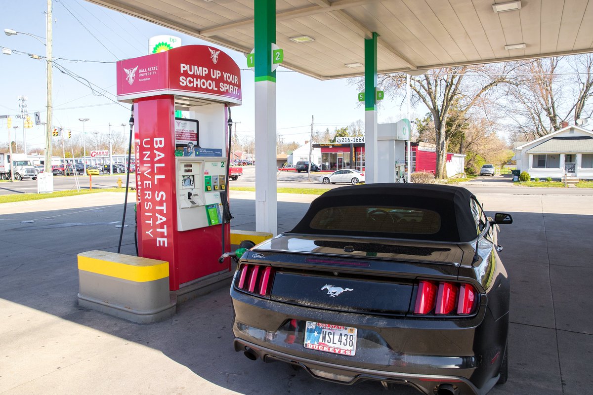 Did you know the Ball State University Foundation has partnered with Spirit2Go to bring Ball State-branded gas pumps to locations across Muncie? 

Every time you fill up at one of these pumps, a portion of your purchase supports Ball State University. #ForBallState