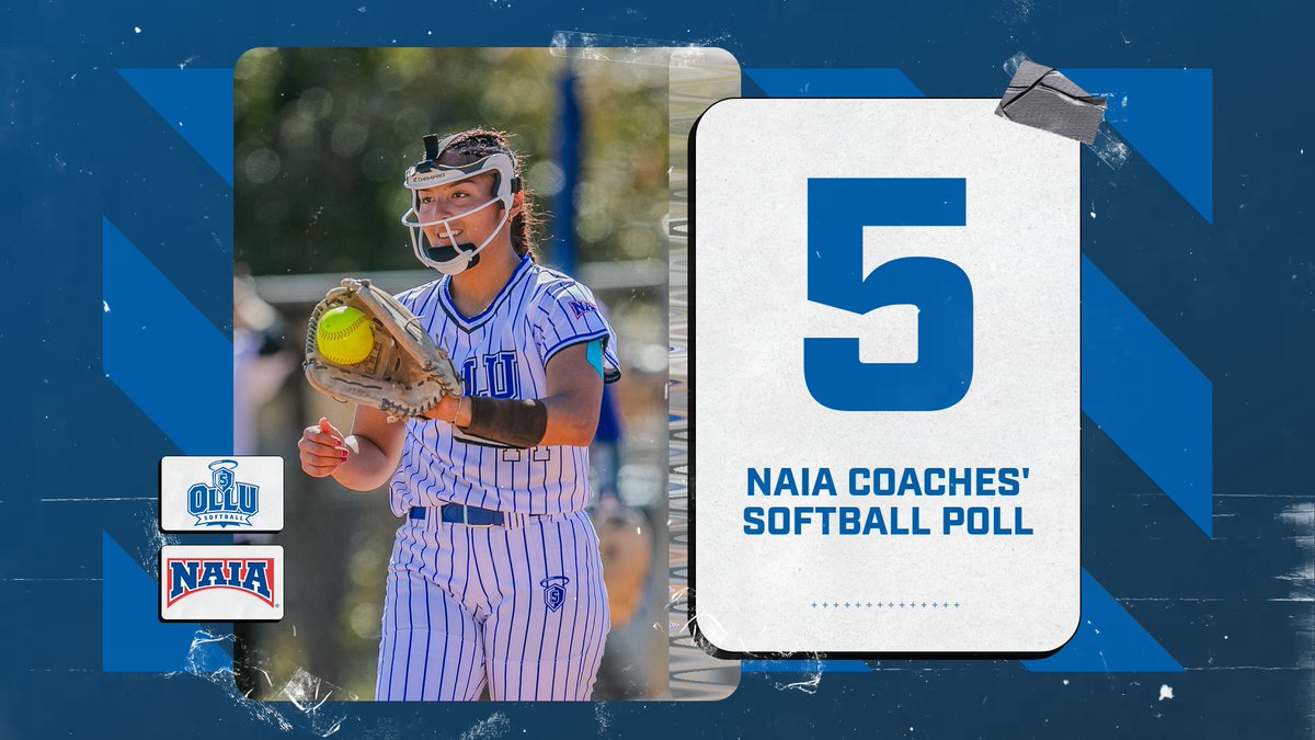 The Saints are climbing!

#OLLUSoftball comes in at #5 in the latest NAIA Coaches' Poll!

#WingsUpSaints