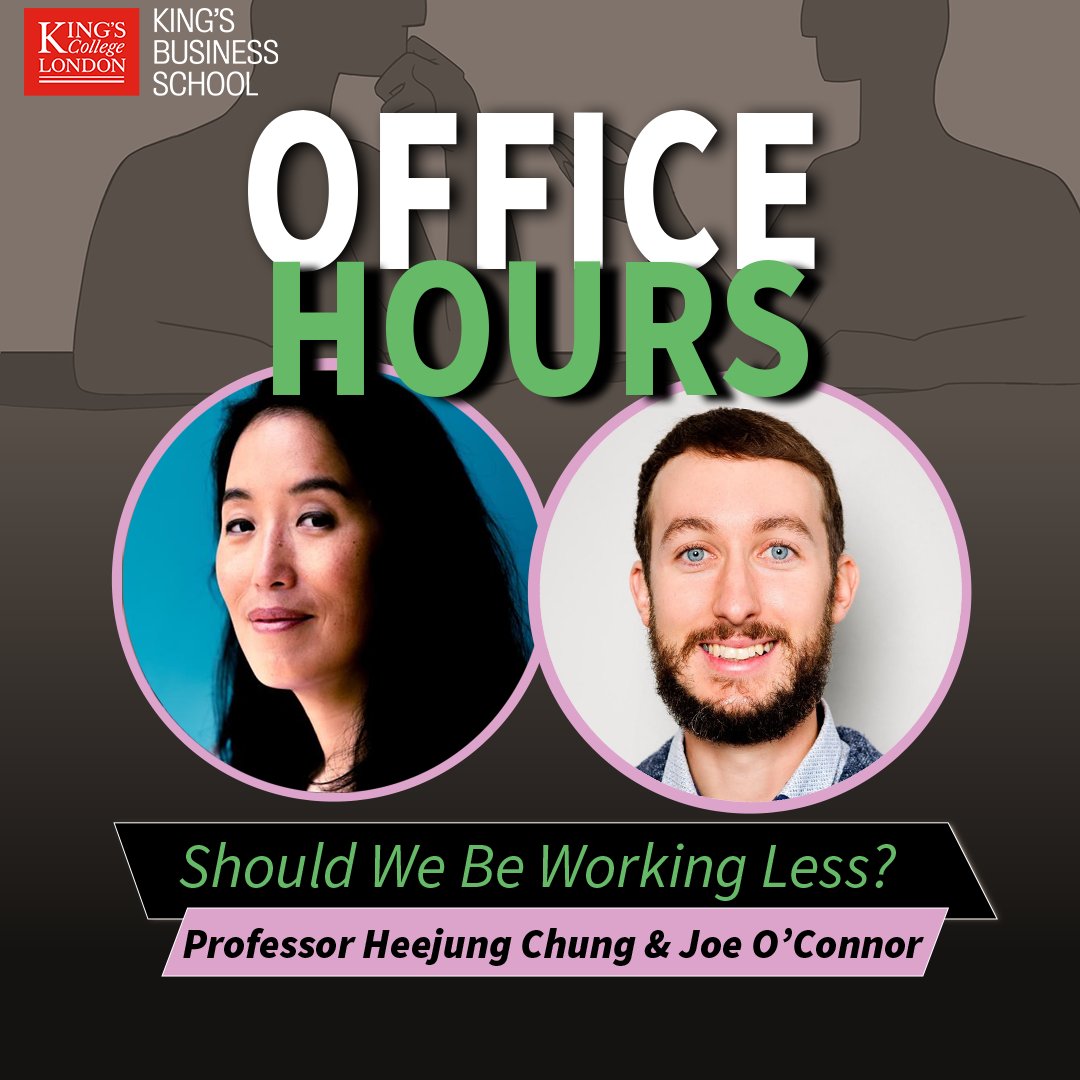 Office Hours: Should We Be Working Less? 

Tune in to hear expert insights from leading experts Professor Heejung Chung &amp; Joe O'Connor, real-world case studies &amp; the potential challenges of making the shift. 

 open.spotify.com/episode/1wTElU…

#FourDayWorkWeek #OfficeHoursPodcast