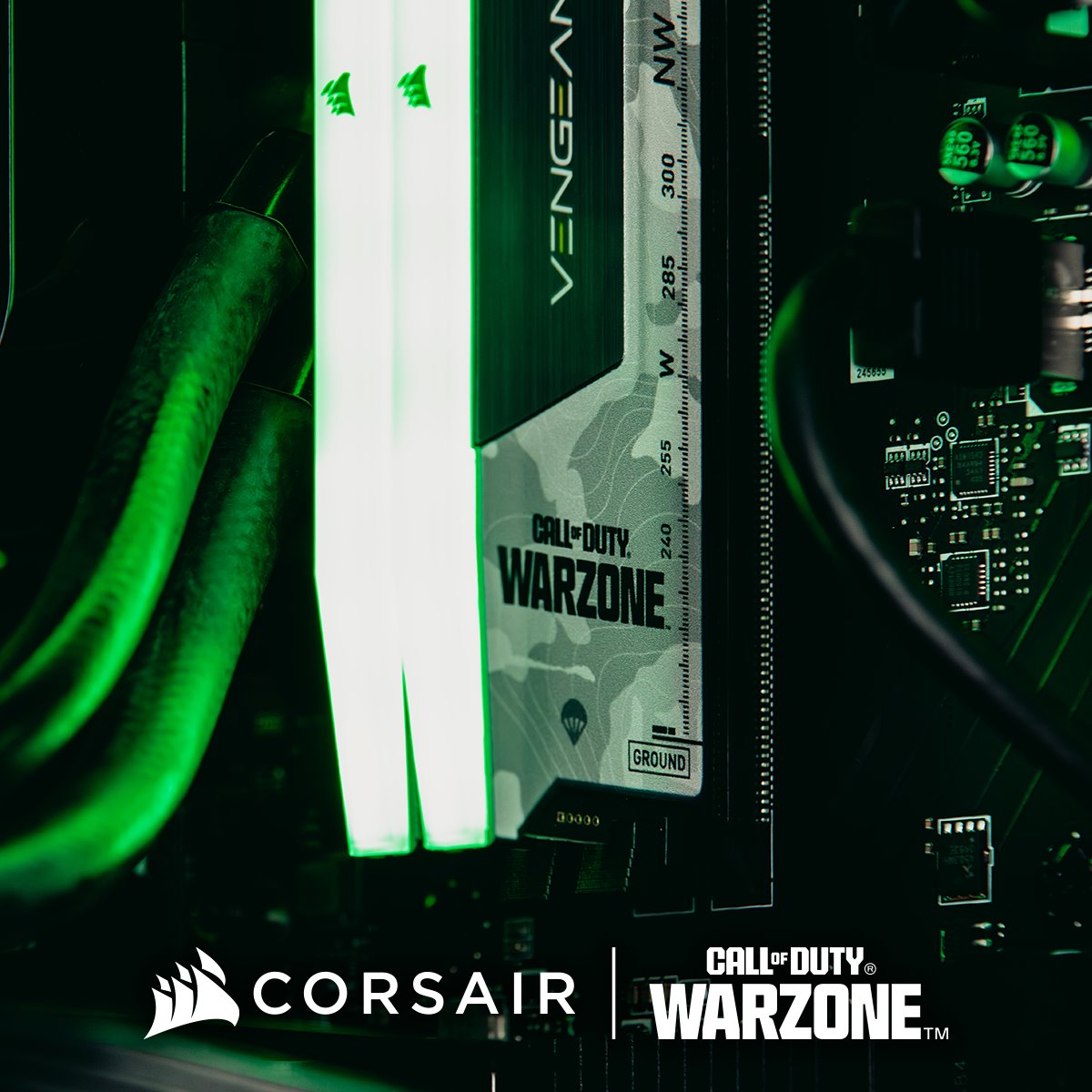 Upgrade your loadout with the @CallOfDuty #Warzone VENGEANCE RGB DDR5 kits.

🛠️: cor.sr/CORSAIR-x-Warz…