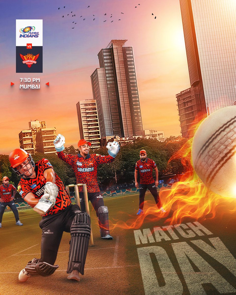 SunRisers's tweet photo. Tonight, we go again, #OrangeArmy 💯

#PlayWithFire | #MIvSRH | #TATAIPL2025 https://t.co/OkrglwAeES