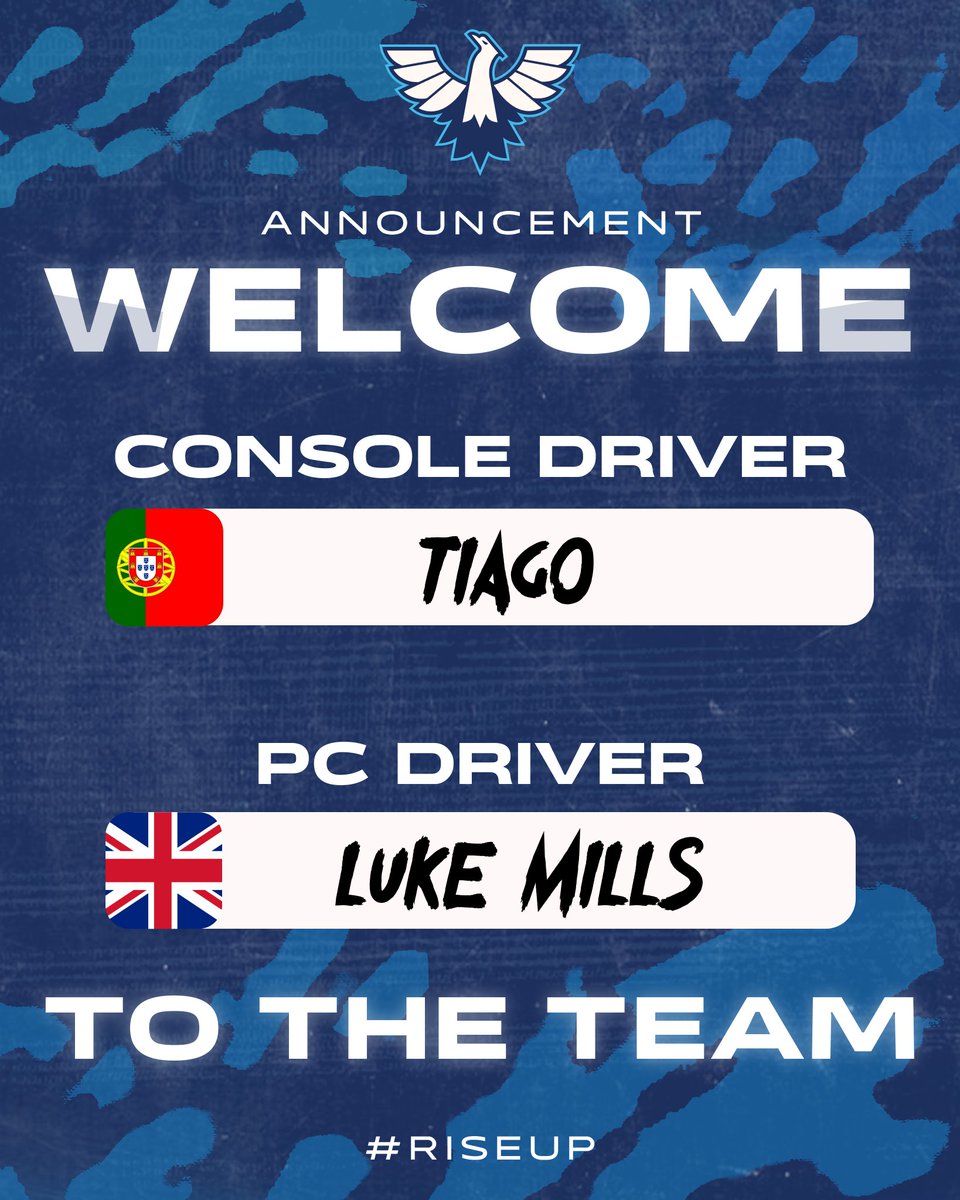 International Racing Team (@team_irt) on Twitter photo 📝Signings | <a href="/Tiago_1208_/">AMR_Tiago🇵🇹</a> <a href="/LukeMillsF1/">Luke Mills</a>
🔹As we continue to prepare for F1 25, we welcome two new faces😄
🔹Luke and Tiago are well known in the F1-community, and we are happy to have them both onboard💪
Welcome to the team, Tiago and Luke💙 📝Signings | <a href="/Tiago_1208_/">AMR_Tiago🇵🇹</a> <a href="/LukeMillsF1/">Luke Mills</a>
🔹As we continue to prepare for F1 25, we welcome two new faces😄
🔹Luke and Tiago are well known in the F1-community, and we are happy to have them both onboard💪
Welcome to the team, Tiago and Luke💙